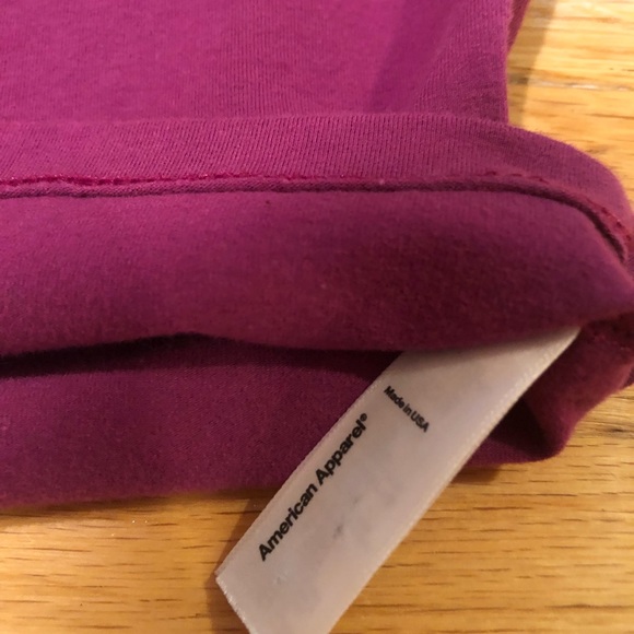 American Apparel Purple Sleeveless Crop Top - Picture 2 of 2